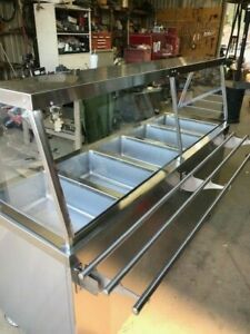 Duke 5 Tray Electric Steam Table With Tray Rack &amp; Glass Front, Buffet Table