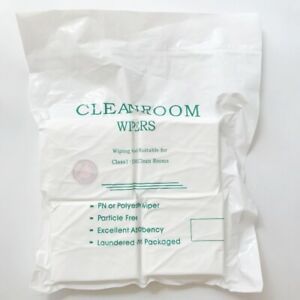 4&#034;X4&#034; Cleanroom Soft Wipers Class 1-10000 Microfiber Dust Free Cloth 400 pcs/Bag