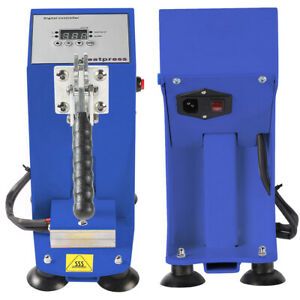 2&#034;x3&#034; Mini Rosin Heat Press Machine Handheld Dual Heated Plates Blue