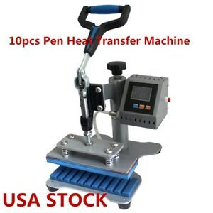 110V Pen Heat Transfer Machine Pen Heat Press Machine for 10pcs Pen - USA