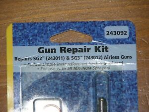 Genuine Graco 243092 Repair Kit SG2, SG3, All Magnum  Airless Paint Sprayer Guns