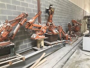 6 ABB IRB1400-M98 Robot Manipulator Arm w/ some Controller and 1 abb 2000