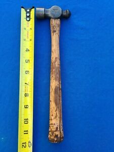 Vintage MILLERS FALLS 8oz Ball Pein Hammer, approx 12&#034; OAL - Used