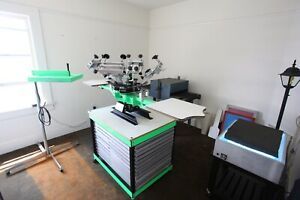 CLEAN Ryonet’s Riley Hopkins Screen Printing Set Up w/ Ranar DX-200 Full Shop