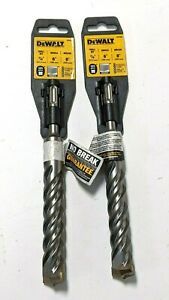 TWO New DEWALT SDS Plus Concrete Bits 7/8&#034; X 6&#034; X 8&#034;- Made in Germany-F.Ship