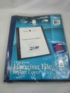5 Pack Avery Advantages Clear Front Hanging File Report Cover 47777 52586