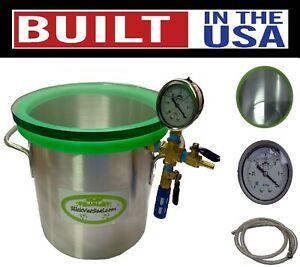 Built in the USA : 3.0- Gallon SlickVacSeal Wood Stabilizing Chamber