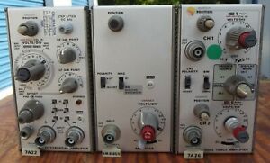 Lot 75: Tektronix AM-6565/U Amp, 7A26 Dual Trace Amp, and 7A22 Differential Amp