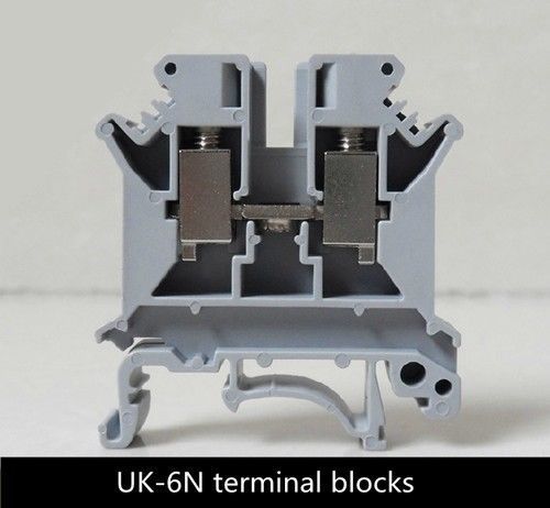 50Pcs UK-6N DIN rail Terminal blocks Phoenix type