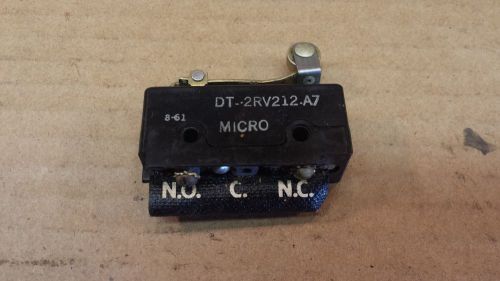 Honeywell micro switch dt-2rv212-a7 roller lever dpdt for sale