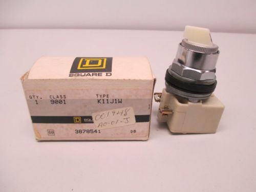 New square d 9001k11j1w 2 position selector switch 120v ac d249596 for sale