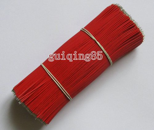 100pcs red color cord UL-1007 26AWG wire 150mm / 6&#034; cable 15cm conductor