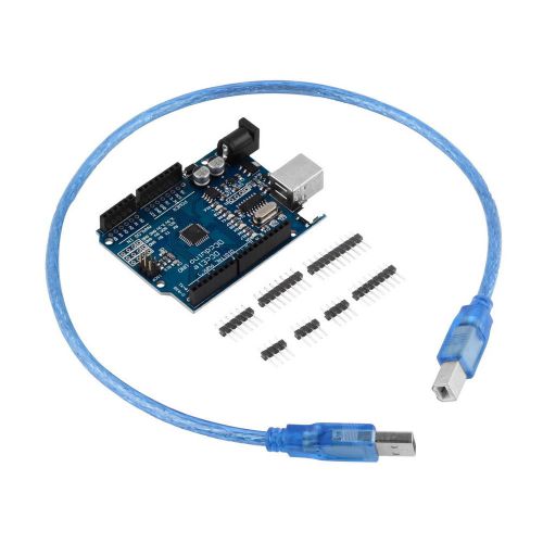 New atmega328p ch340g uno r3 board &amp; usb cable +7 gilded pin for arduino diy ms for sale