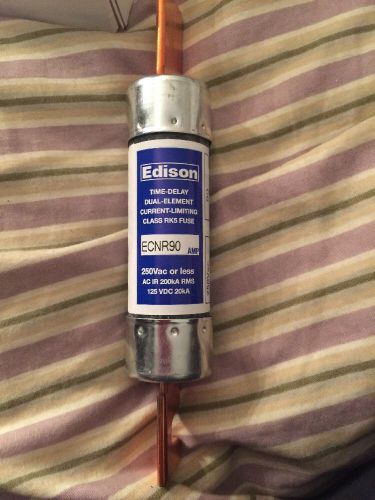EDISON Time-Delay Dual-Element Current-Limiting Class RK5 Fuse -- ECNR90 -- NEW