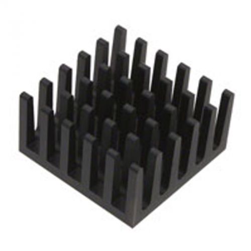 Lot of 50 Heatsinks 21mm BGA Square Aluminum Black Anodized 11.4mm High