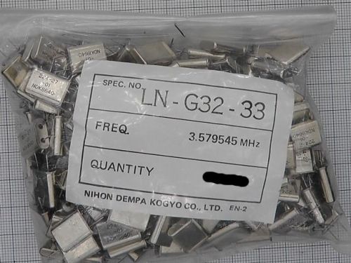 Ndk crystals 3.579545 mhz  hc-49u  (10 pcs) for sale