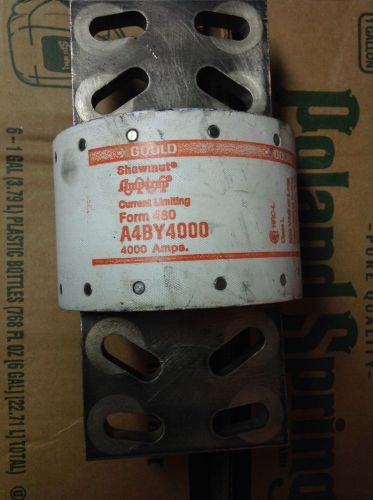 Gould shawmut a4by4000 fuse 4000a 600v class l 200k used for sale