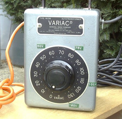 Variac General Radio Type W10M, 120V in 0-140V out 10A Tests Good