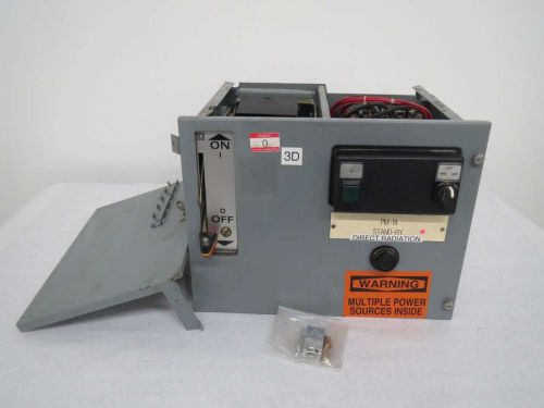 SQUARE D 8536 SDO1 STARTER SIZE2 600V 25HP DISCONNECT FUSIBLE MCC BUCKET B334217