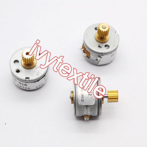 3pcs dia 15mm 2 phase 4 wire stepper motor with cooper gear step angle 18degree