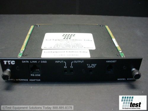 Acterna TTC JDSU 41440A T-1/Fractional T-1 Interface for 6000A  ID #14800 TEST