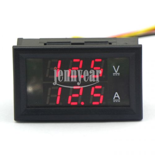 Red led 4.5-30v 100a voltage tester current monitor digital dc volt ampere meter for sale