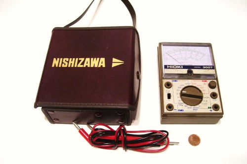 Electric Multi Meter Tester Nishizawa Hioki Model 3007 1970s Vintage