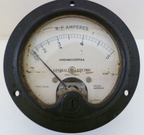 GE General Electric Meter DO-44, AKR40-2 RF Amperes, MP-103267M Vtg