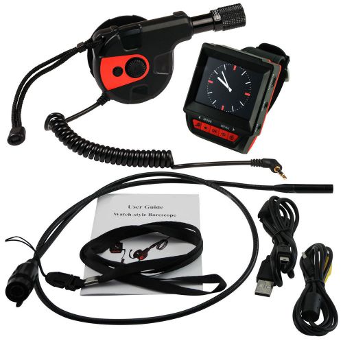 Watch Type Wearable Endoscope Borescope Video Inspection 8.5mm Camera 2.4&#034; LCD