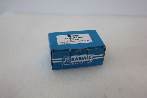 100 NEW RADIALL RF COAXIAL CONNECTOR 6GHZ GOLD TYPE MCX (C2-1-32B