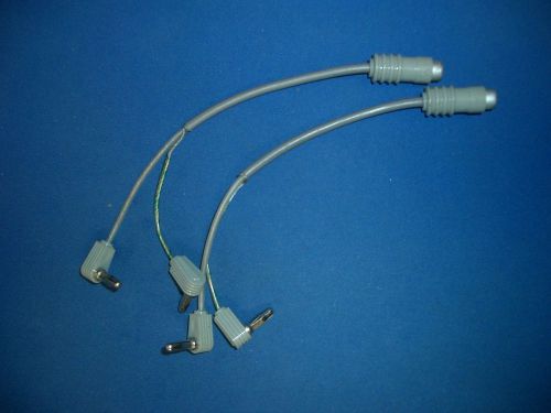 RCA phono jack to banana plug adapter cable, set of 2