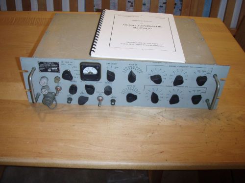 Vintage  SG-376A/U Signal Generator Plus Navy Technical Manual