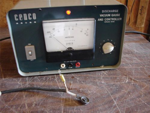 CENCO High Voltage 94183 DISCHARGE VACUUM Gage &amp; Controller Bench tested :)