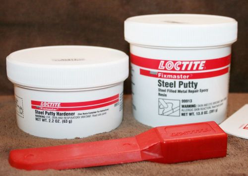 LOCTITE FIXMASTER STEEL PUTTY 99913 steel filled metal repair epoxy kit fix weld