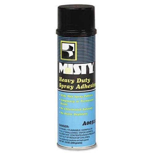 AmRep Misty Heavy-Duty Adhesive Spray, 12 oz, Aerosol, 12 pack Carton