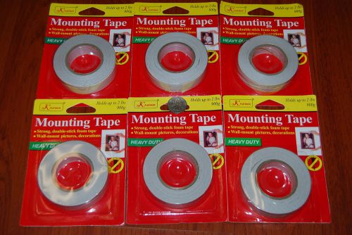 Lot of 6 pack Double Sided Mounting TAPE Wholesale Free Shipping