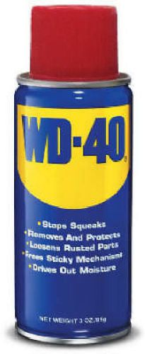 WD-40 Spray Lubricant Aerosol Can Remove Crayon Sticker Rust - 3 oz 110108