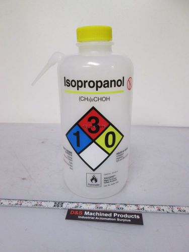 New Nalgene 2436-1004 Right-to-Know Isopropanol Wash Bottle 1000ml 38mm Throat
