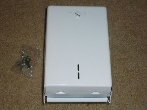 TWO NEW  paper towel cabinet dispensers white small