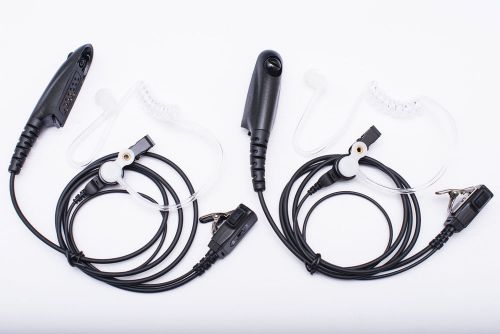 2 pcs security clear tube headset for motorola pro7150 pro9150 ptx760 gp328 new for sale