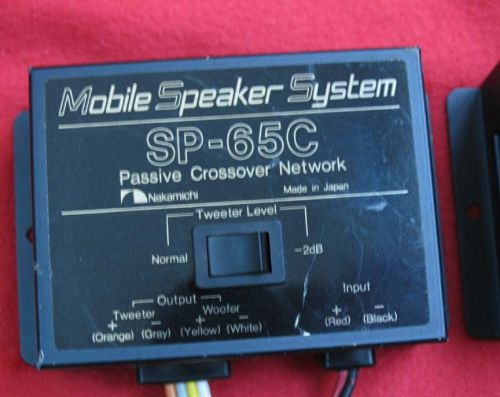 2pc Nakamichi SP-65C Mobile Speaker System Passive Crossover network SP10 PC-100