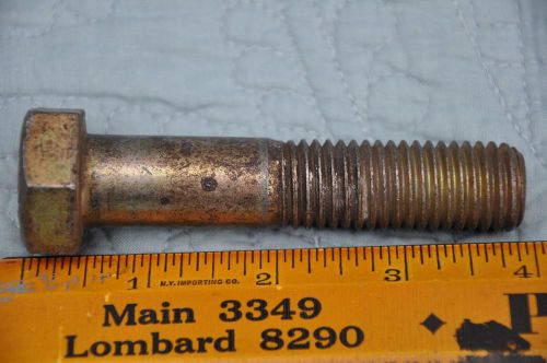 Qty=1: 3/4-10x4 grade 8 hex bolt / cap screw unc yellow zinc plated for sale