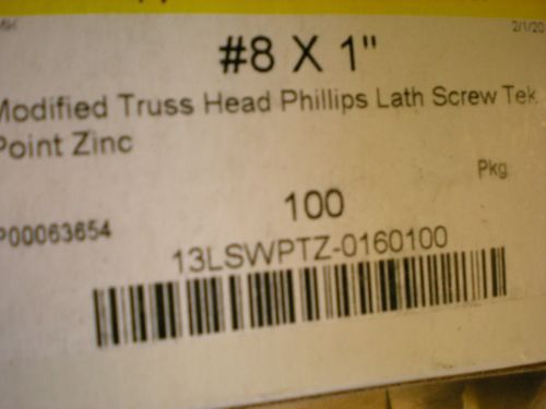 # 8 X 1 wafer head Self drill (TEK) Phillips screew (500pcs) Zinc
