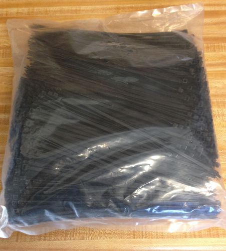 1000 new 11 inch black wire cable zip ties nylon tie wraps 50 lb strength  new for sale
