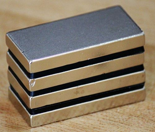 4pcs N50 40mm x 20mm x 5mm 40x20x5mm Neodymium Permanent Magnets 302 Fahrenheit