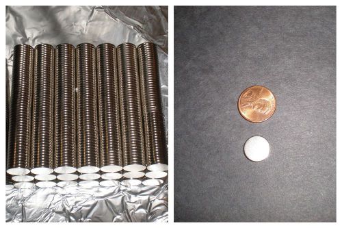 100 pieces rare earth neodymium ndfeb disc magnets 1/2&#034; round x 1/16&#034; thick; for sale