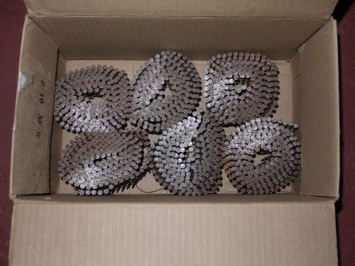2 1/8&#034; x .099&#039;&#039; screw shank 15 degree coil nails wire weld 8 rolls look for sale