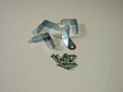 Four penn elcom small corner braces- zinc finish- w/mounting screws     1208x4 for sale