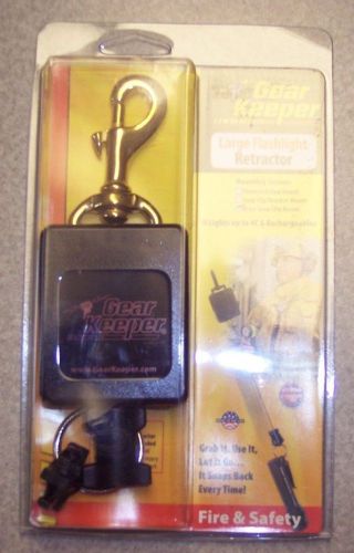 Gear keeper large flashlight retractor rt3-4483 brass snap clip mount for sale