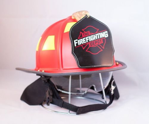 Honeywell ev1 traditional fire helmet red for sale